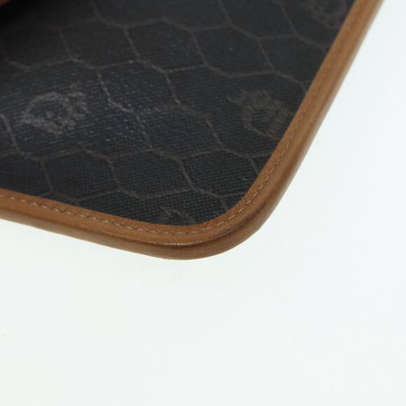 DIOR Chain Shoulder Bag Leather Black Brown Gold - Picture 14 of 16